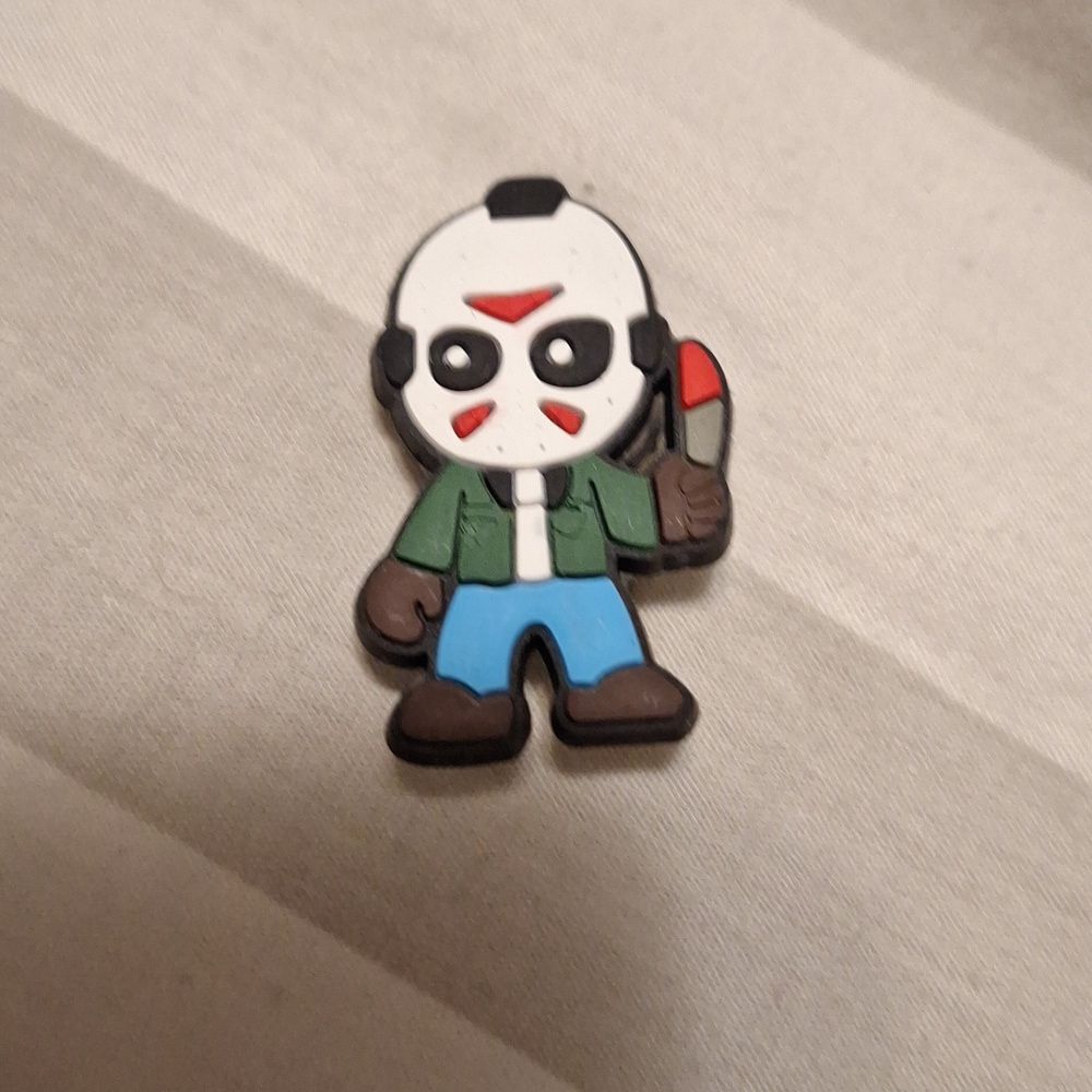 Jason Vorhees shoe charm croc pin charm horror